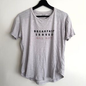 Madewell | "Breakfast" Whisper cotton crewneck tee in small